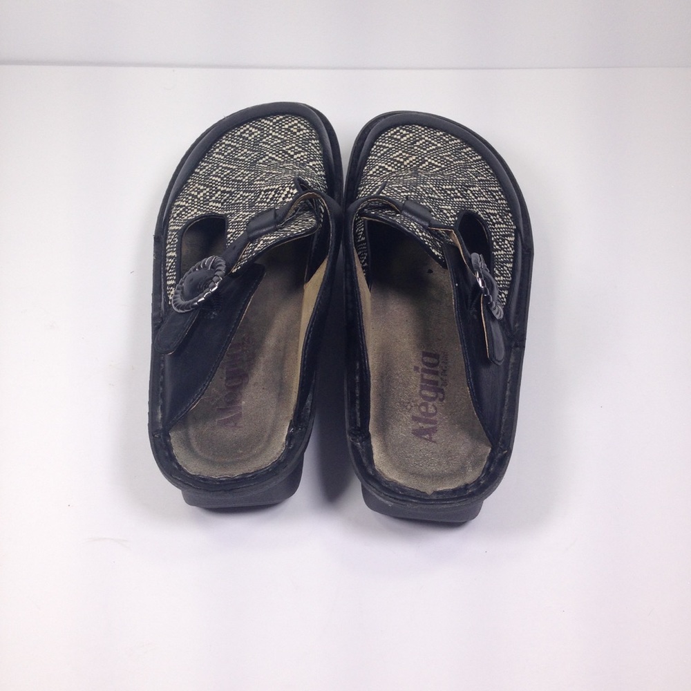 ALEGRIA Patent Leather Mules Ladies Sz38/ 7.5-8 - Picture 3 of 6